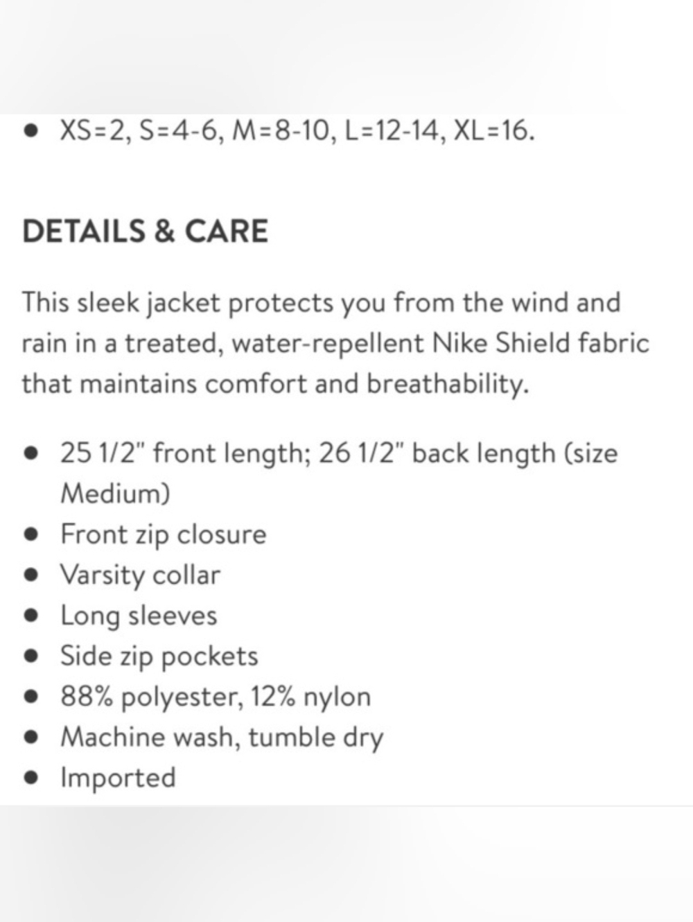 Nike Women's Shield Golf Bomber Jacket - Picture 5 of 11